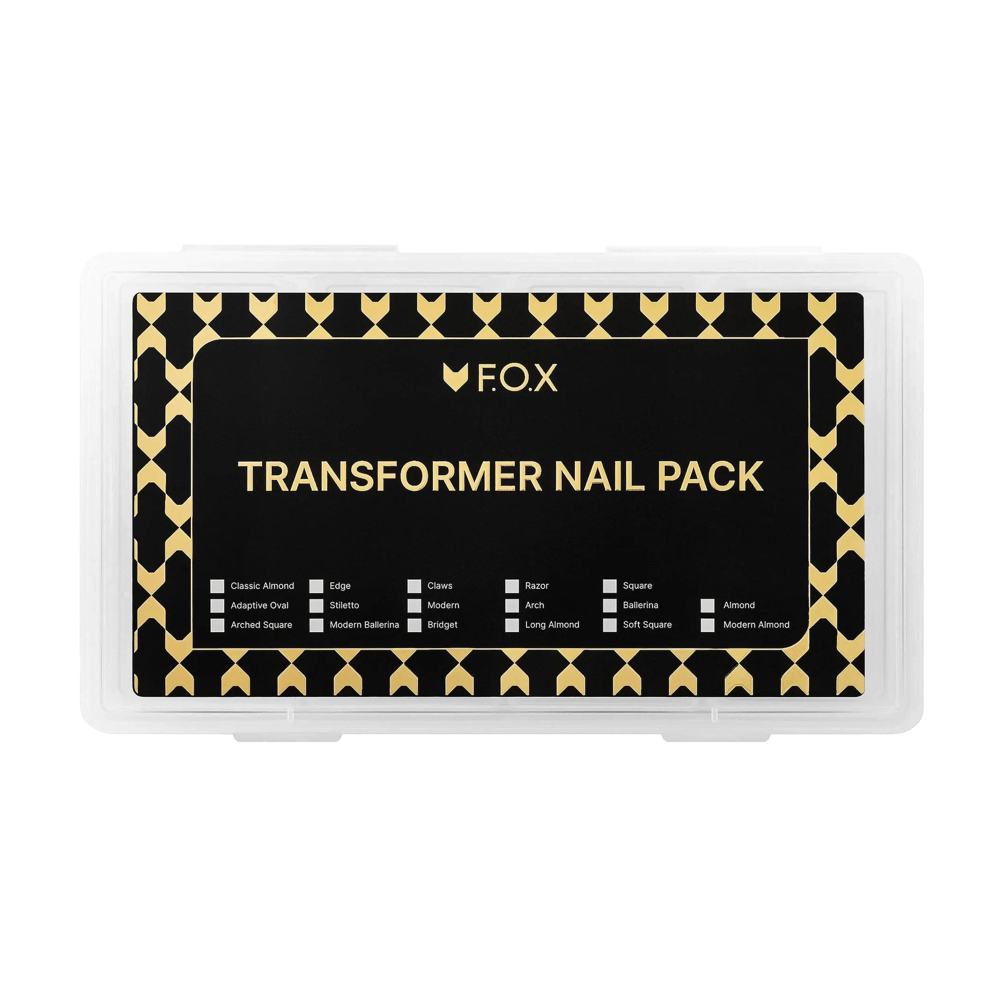 Набір класичних верхніх форм для моделювання нігтів F.O.X Transformer Nail Form, 108 шт (FCLSDN)